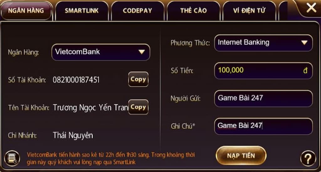 Hướng Dẫn Nạp tiền HitClub Thuận Tiện Nhất